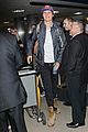 ansel elgort poses with fans airport 12