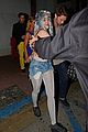 miley cyrus ends her night in her bra patrick schwarzenegger by her side 03