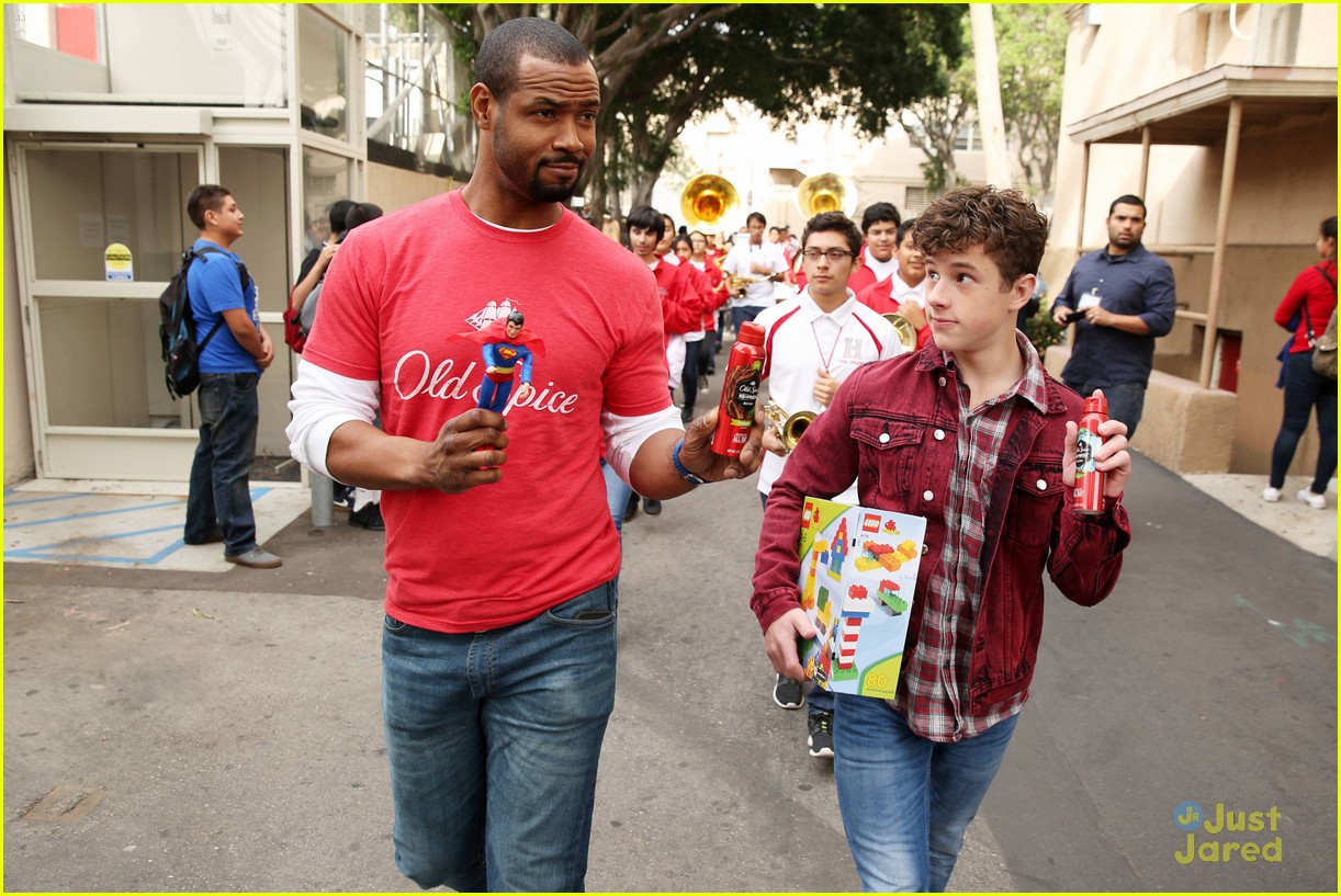 nolan gould old spice toy donation drive 01