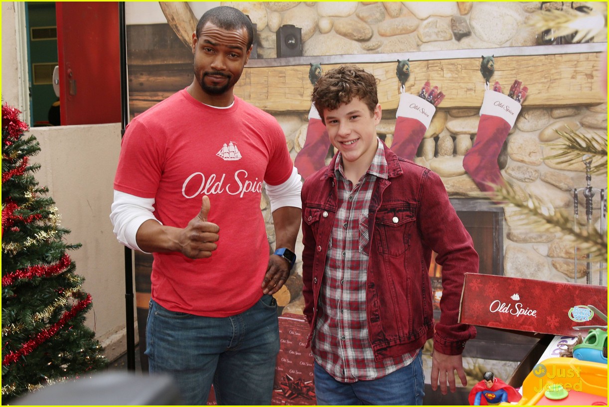 nolan gould old spice toy donation drive 10