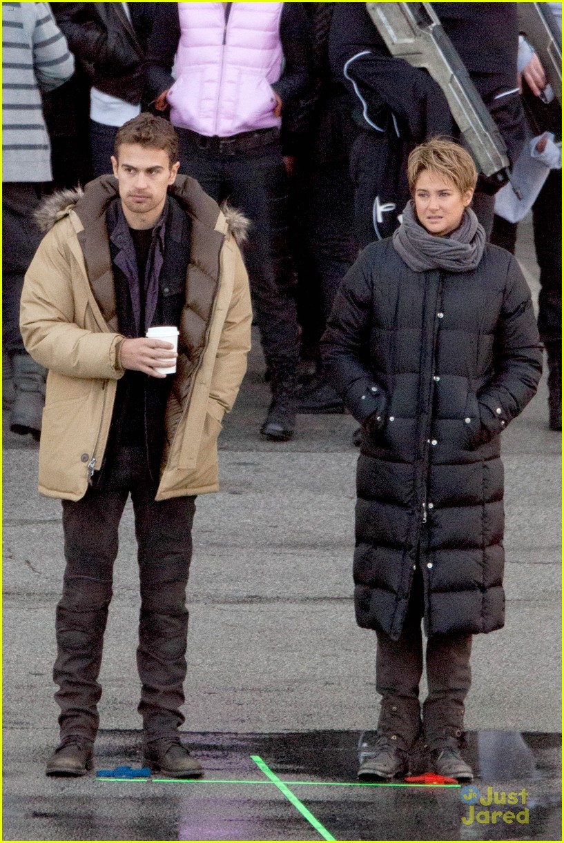 shailene woodley theo james are back to work on insurgent 06