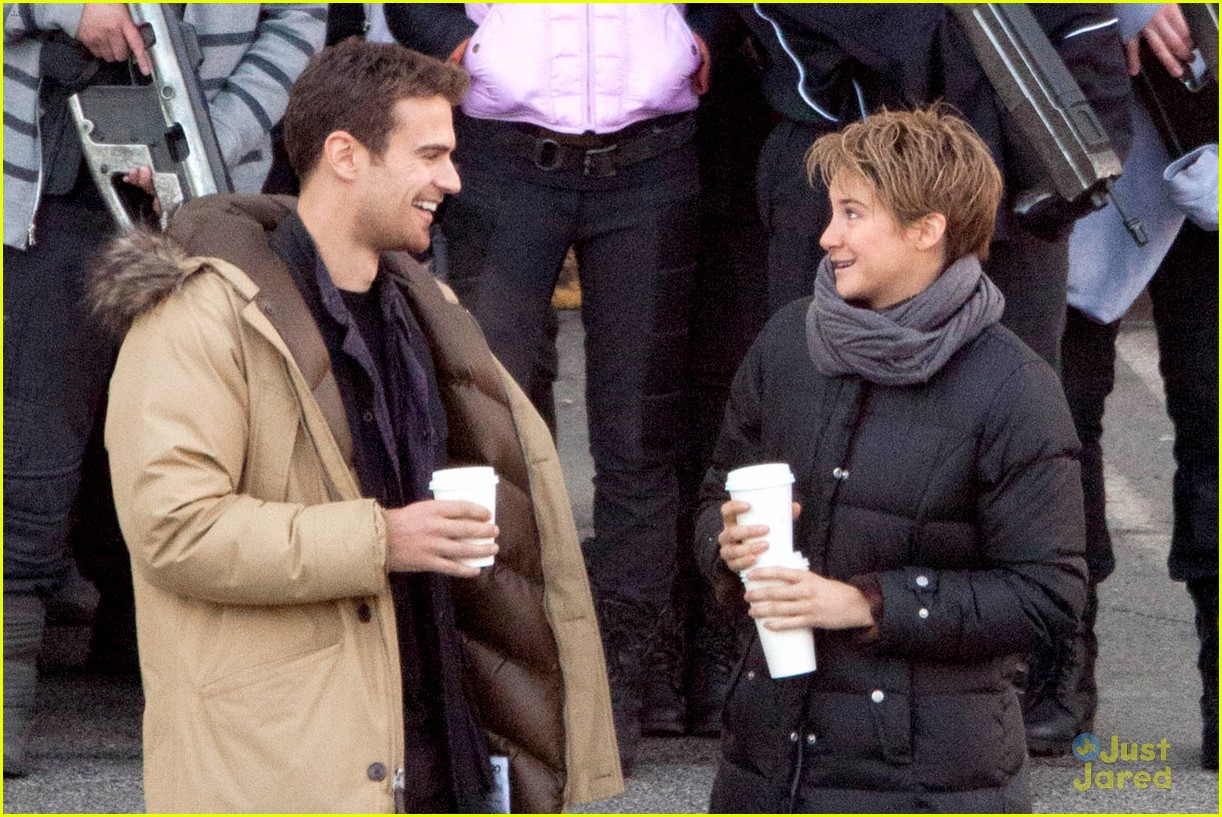 shailene woodley theo james are back to work on insurgent 11