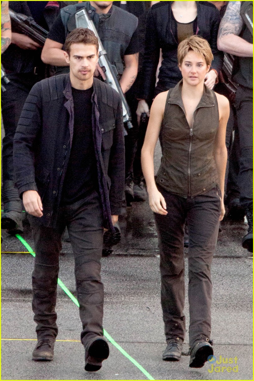 shailene woodley theo james are back to work on insurgent 15