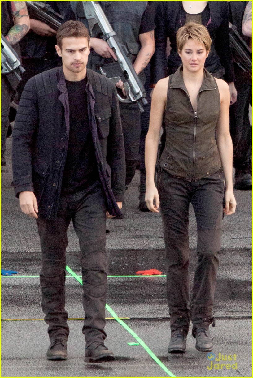 shailene woodley theo james are back to work on insurgent 22