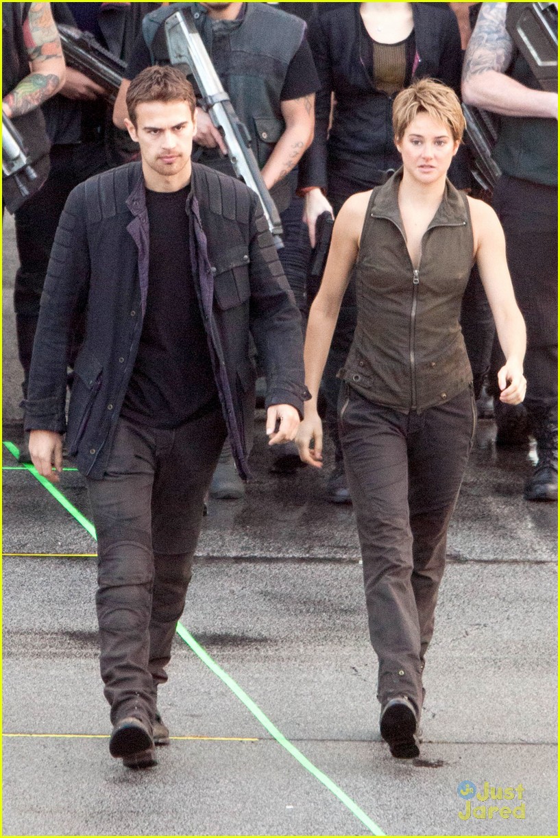 shailene woodley theo james are back to work on insurgent 25