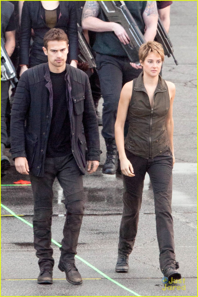shailene woodley theo james are back to work on insurgent 26