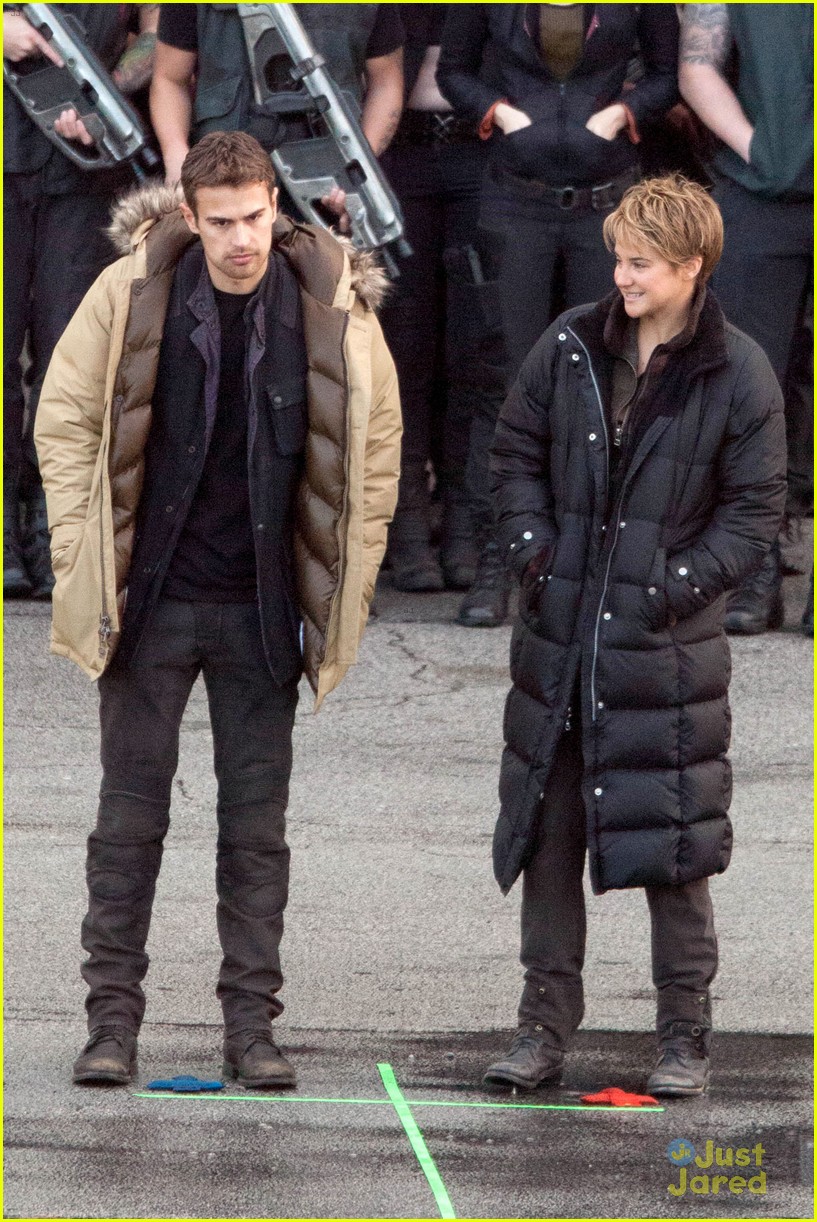 shailene woodley theo james are back to work on insurgent 28