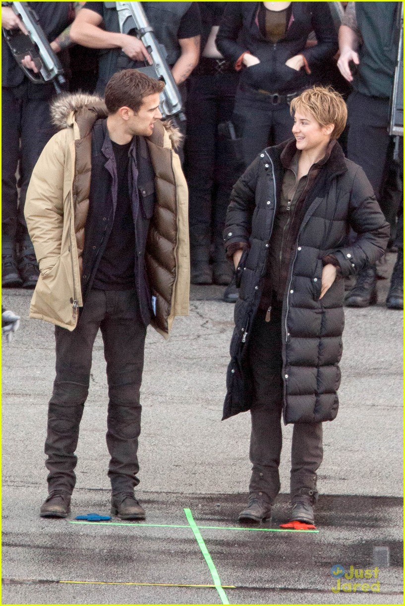 shailene woodley theo james are back to work on insurgent 29