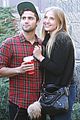 veronica dunne max ehrich cute christmas tree couple 02