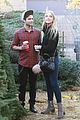veronica dunne max ehrich cute christmas tree couple 03