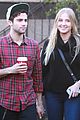 veronica dunne max ehrich cute christmas tree couple 04
