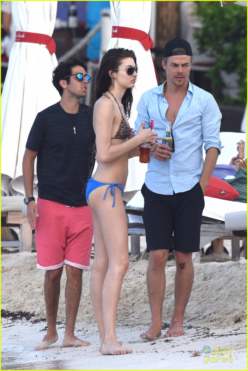 derek hough gets cozy in st barts with mystery brunette 01