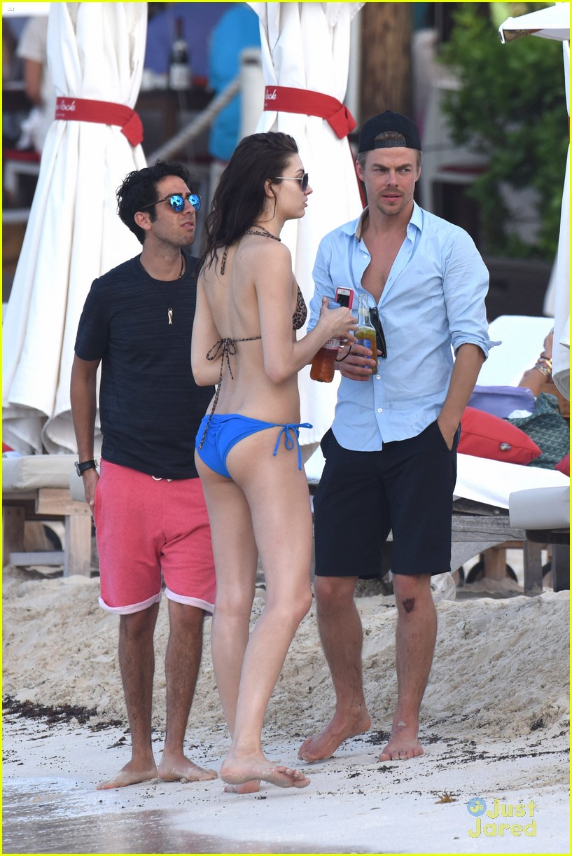 derek hough gets cozy in st barts with mystery brunette 09