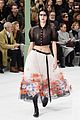kendall jenner braless karl lagerfield fashion show 01