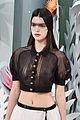kendall jenner braless karl lagerfield fashion show 09