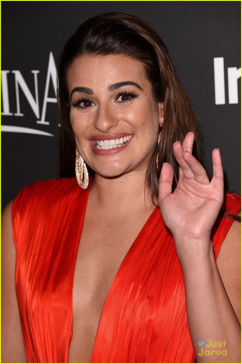 lea michele chord overstreet golden globes party 02