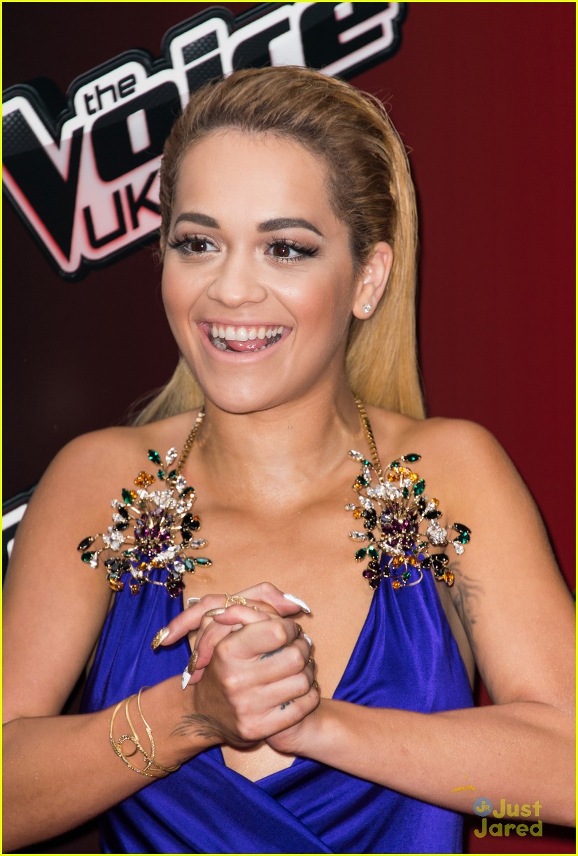 rita ora does an outfit change at the voice uk launch 05