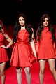 fifth harmony walk sing red dress fashion show 21