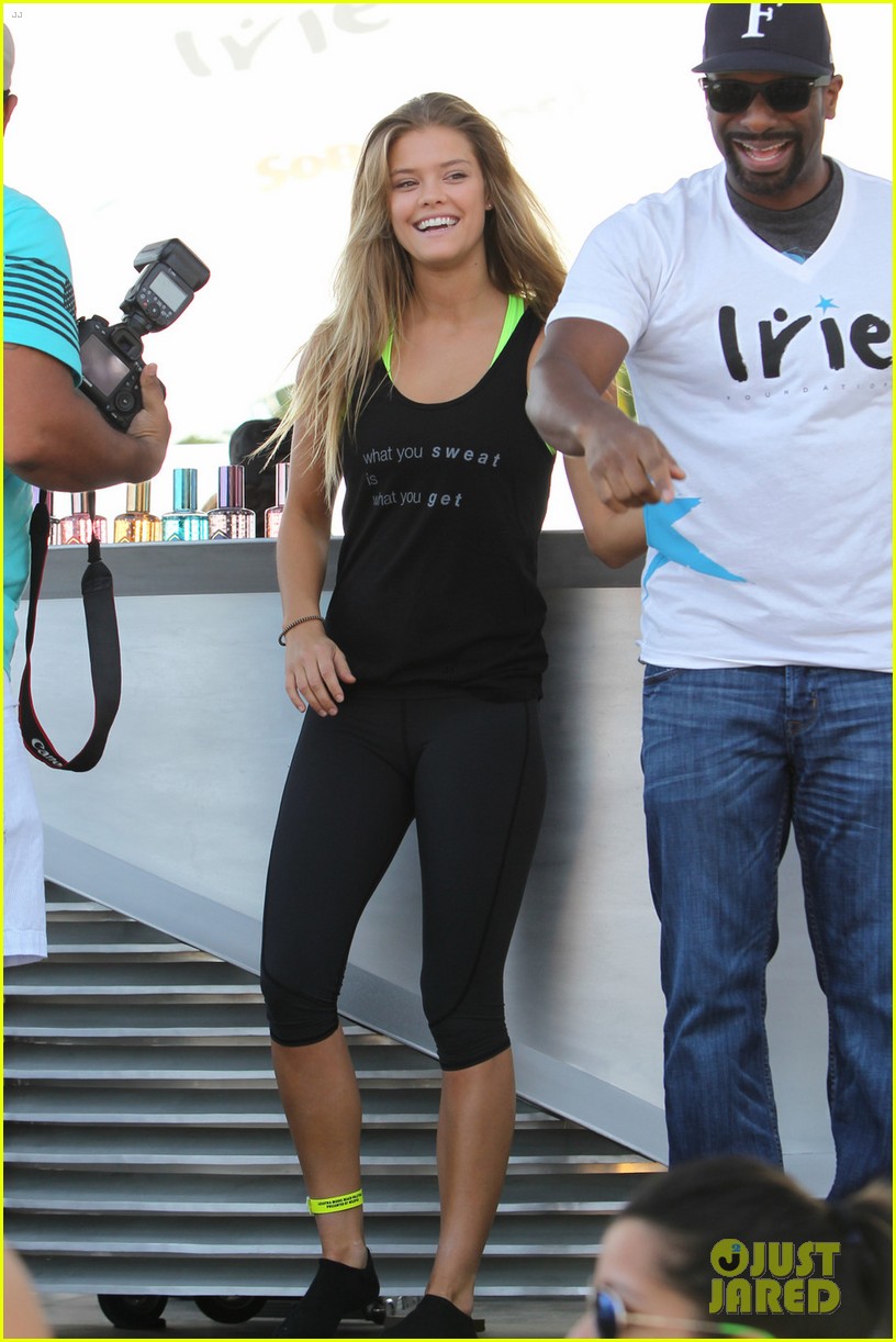 nina agdal gets miami excited for a spin class after supporting christy turlington 19