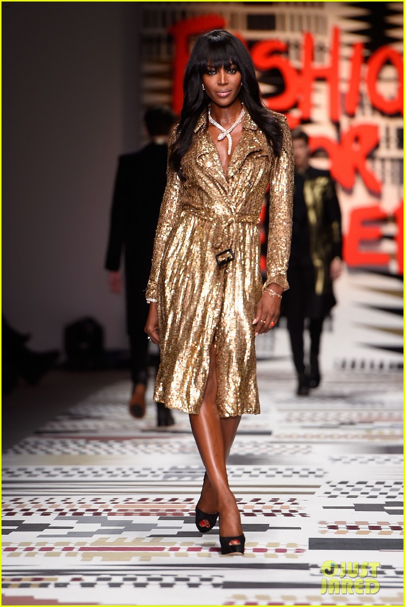 naomi campbell jourdan dunn more hit the runway at fashion for relief 13