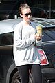 lily collins healthy drink earth bar 02