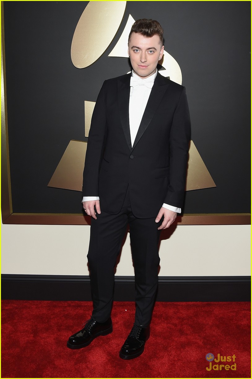 sam smith arrives at the grammys 01