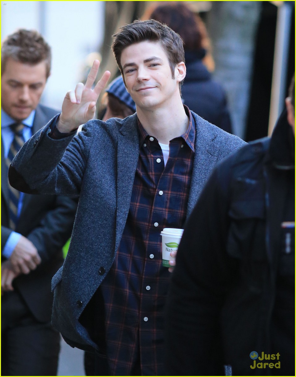 grant gustin playful faces paparazzi the flash 19