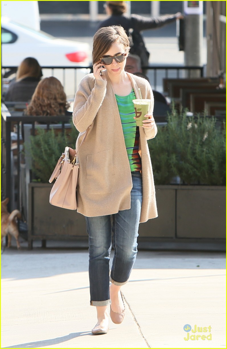 lily collins shows pixie cut mom fashion inspiration 02