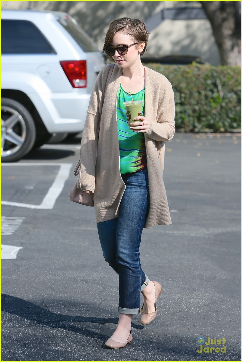 lily collins shows pixie cut mom fashion inspiration 20