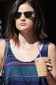 lucy hale caught pll mistake coffee run 06