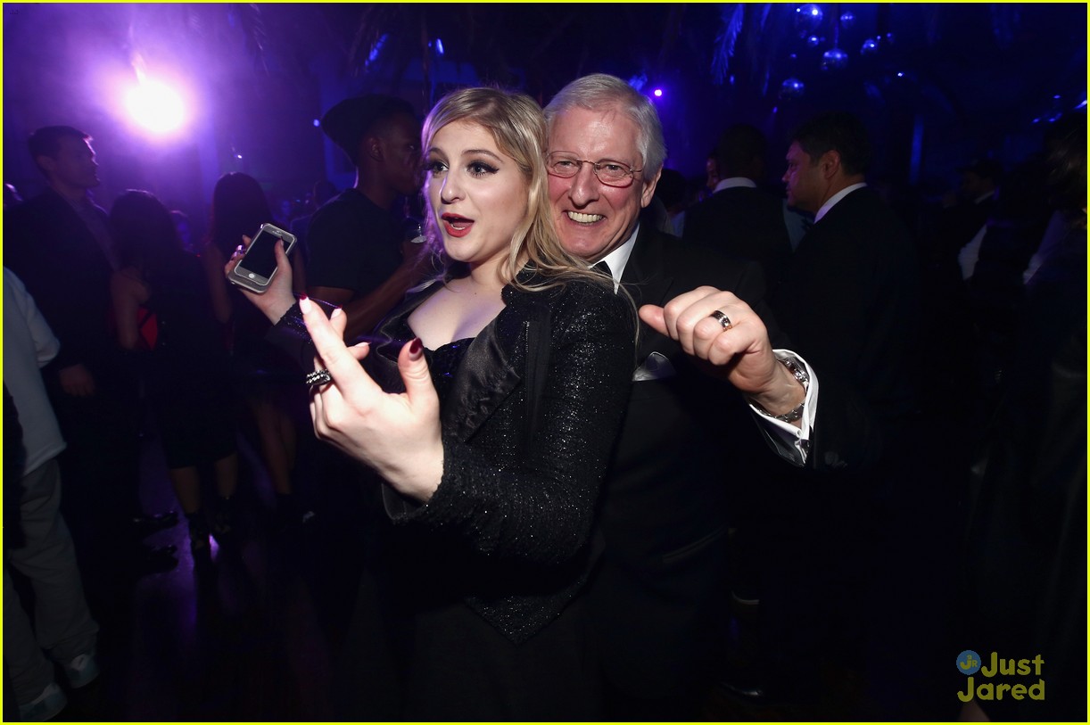 meghan trainor parties with pharrell williams after grammys 15