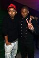 meghan trainor parties with pharrell williams after grammys 21