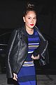 adrienne bailon black blue white gold two piece real dinner 02