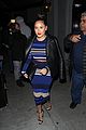 adrienne bailon black blue white gold two piece real dinner 06