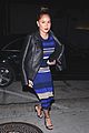 adrienne bailon black blue white gold two piece real dinner 08