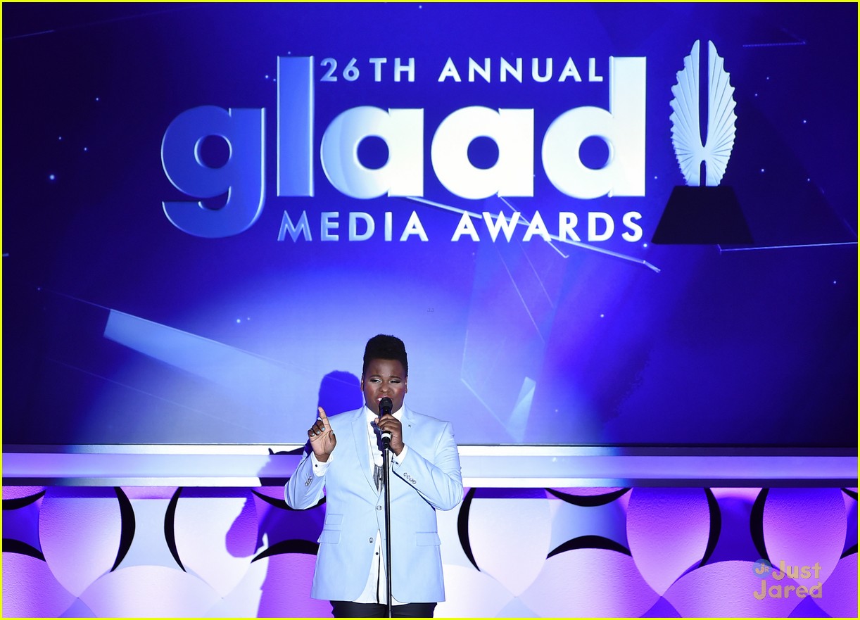 alex newell aja naomi king glaad media awards 23