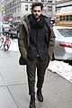 penn badgley dressed perfectly for cold nyc 01