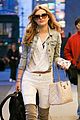 bella thorne the view appearance pink outfit airport 09