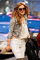 bella thorne the view appearance pink outfit airport 10