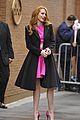 bella thorne the view appearance pink outfit airport 23