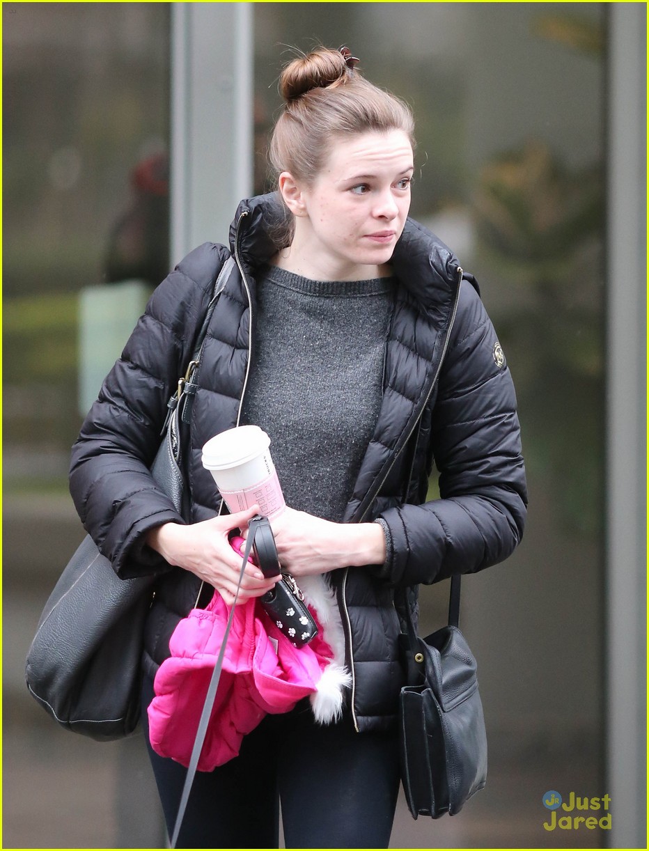 danielle panabaker pup leave hotel flash vancouver 02