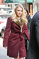 emily osment red coat nyc young trend 16