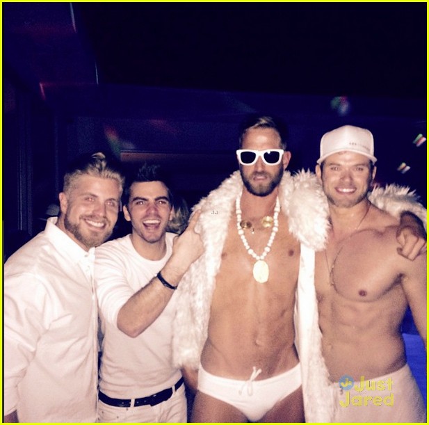 kellan lutz goes shirtless for his dirty 30 birthday party 02