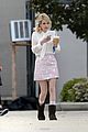 lea michele emma roberts step out on scream queens set 11