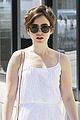 lily collins sundress thanks fans bday book 04