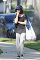 lucy hale trackpants boa date night 02