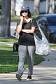 lucy hale trackpants boa date night 06