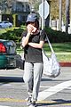 lucy hale trackpants boa date night 09
