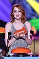 emma stone celebrates her win at the kcas 2015 09