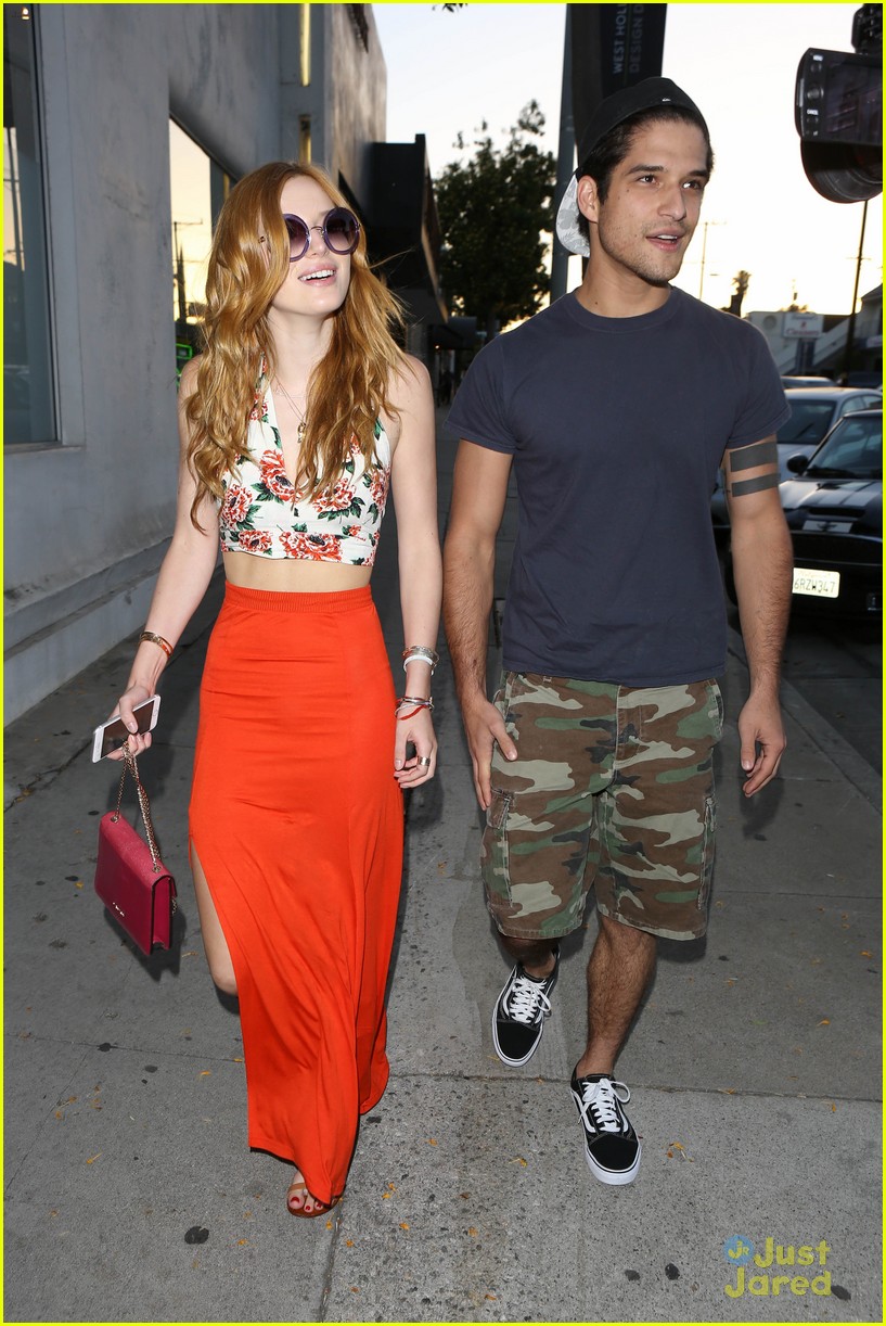 bella thorne tyler posey walk arm in arm together 13